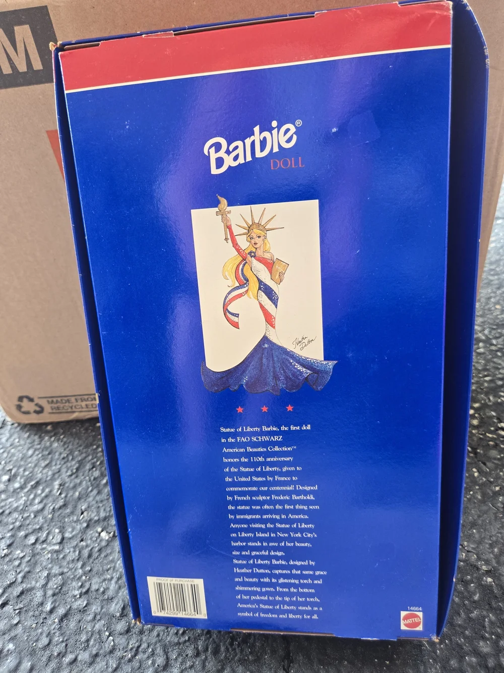 Barbie Statue of Liberty Collectible Doll - Patriotic Red, White & Blue